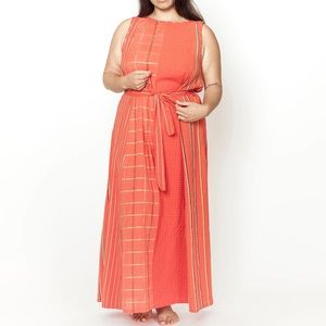 ace & jig archival twirl dress in red